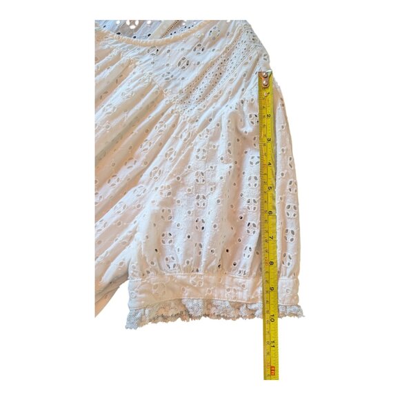 J. Crew | Button Front Mini Eyelet Dress | Ivory | Women’s Size 14 - Picture 14 of 14